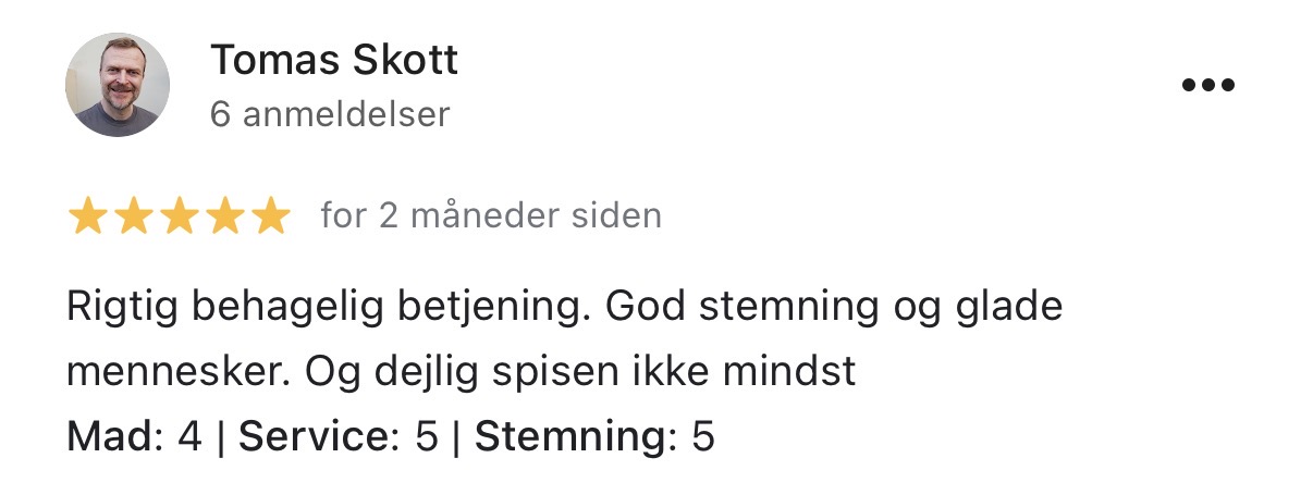 Google-anmeldelse af Scandinavian Stenovns Pizza fra Tomas Skott